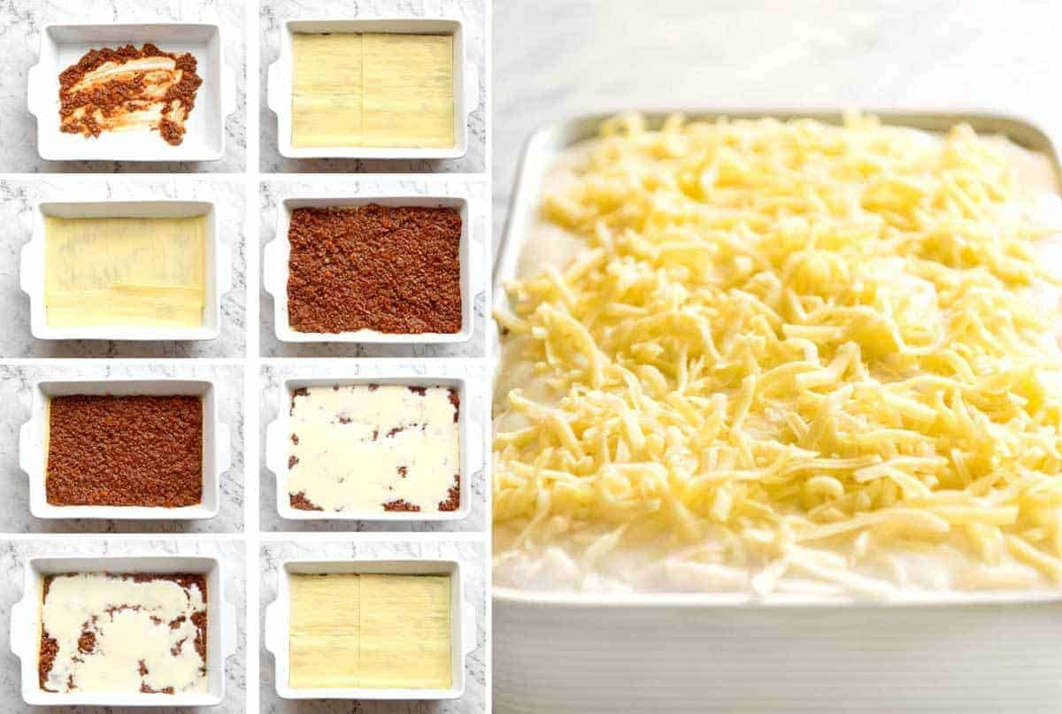 Whisking milk into roux