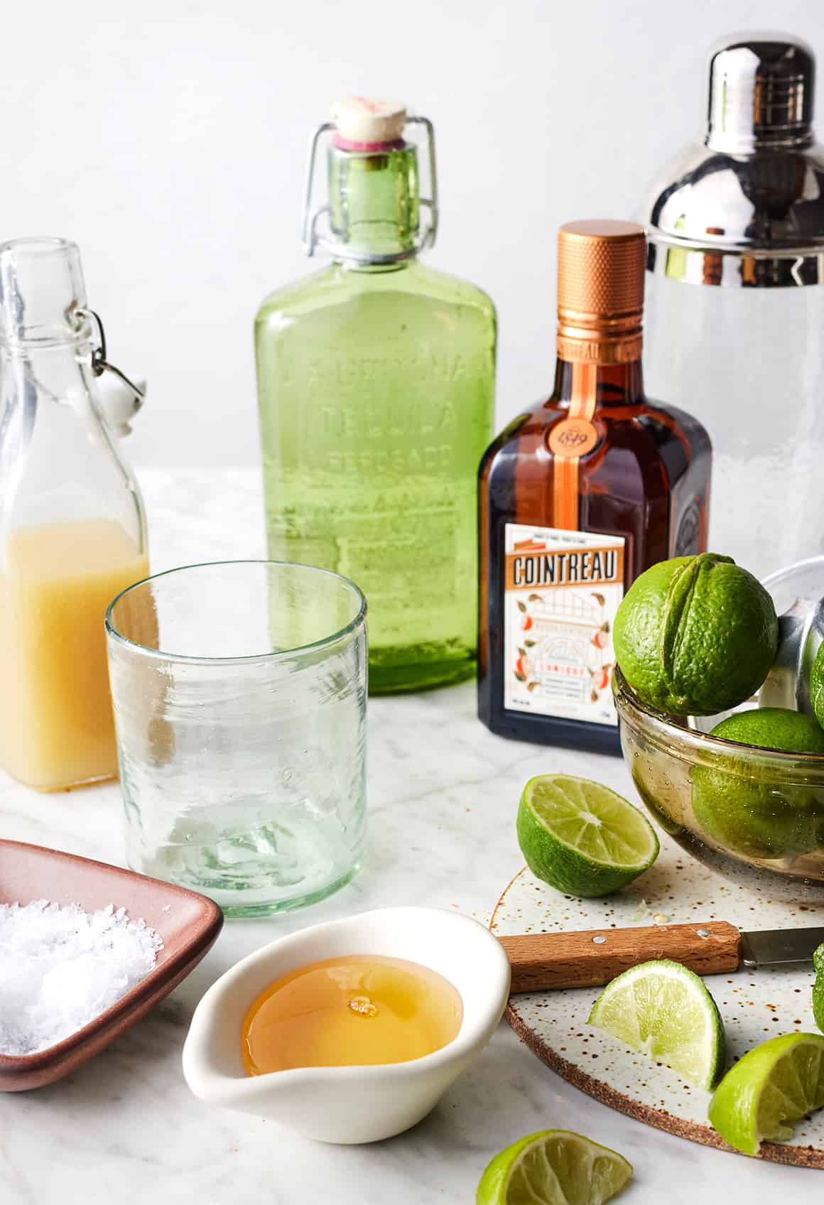 Margarita ingredients layout